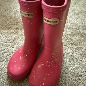 Hunter Pink Rain Waterproof Rubber boots